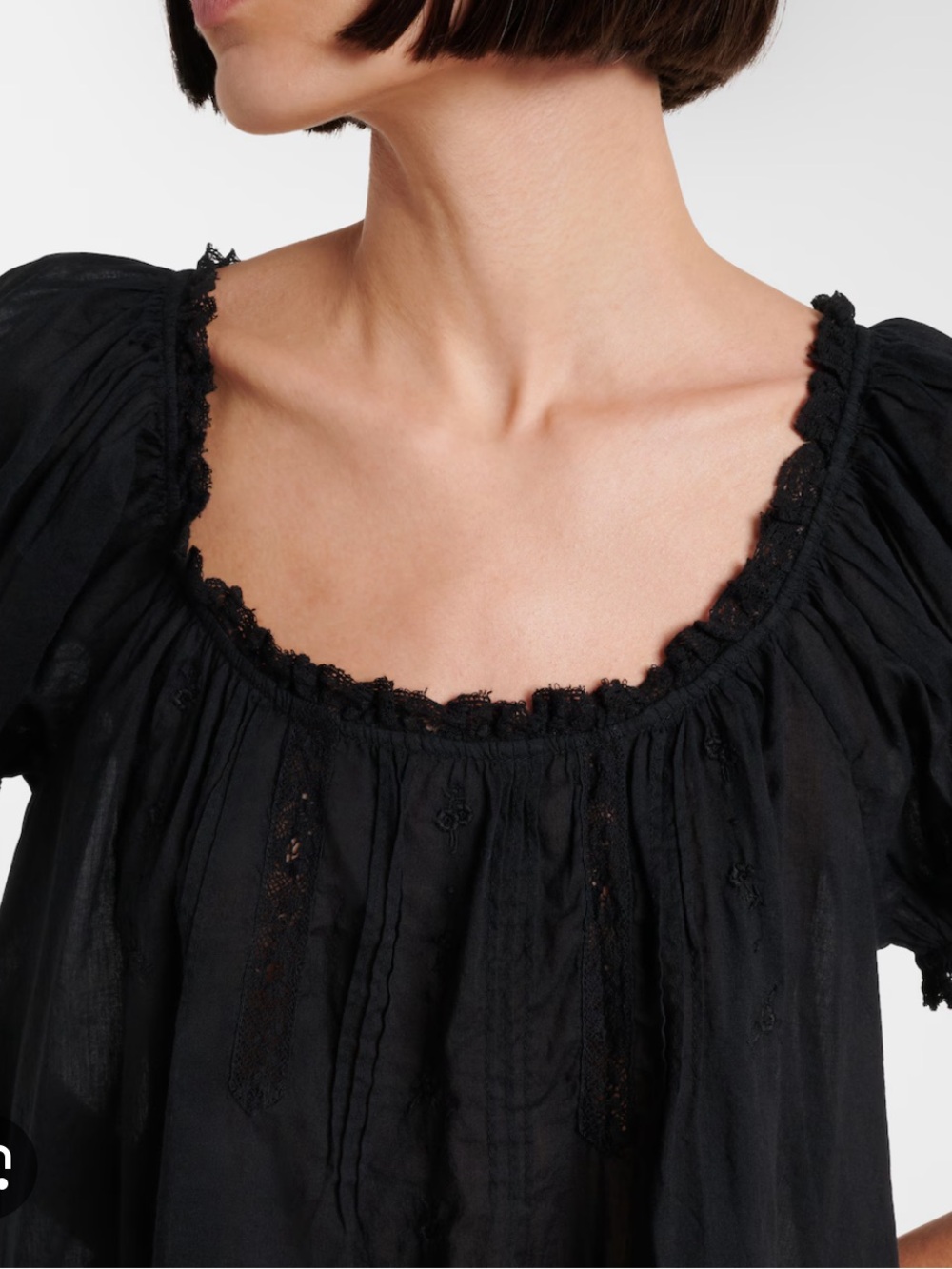 Doen Frederica Top in Black size Small